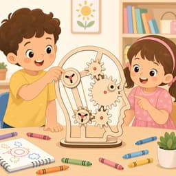 親子場景示意（插畫童像＋產品）