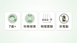 年齡與 STEM 技能功能條（7歲+/科學探索/物理/非電動）