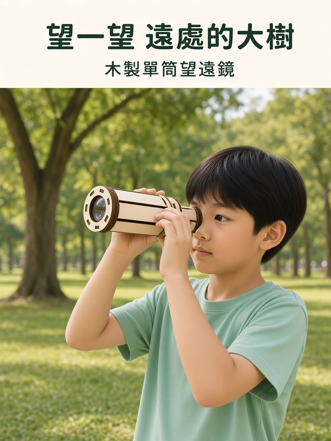 木製單筒望遠鏡 戶外觀察
