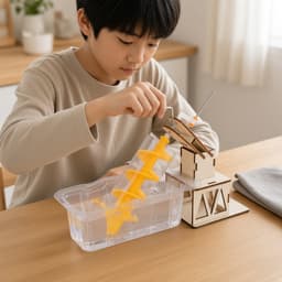 小朋友在家轉動手柄抽水（AI示意圖）