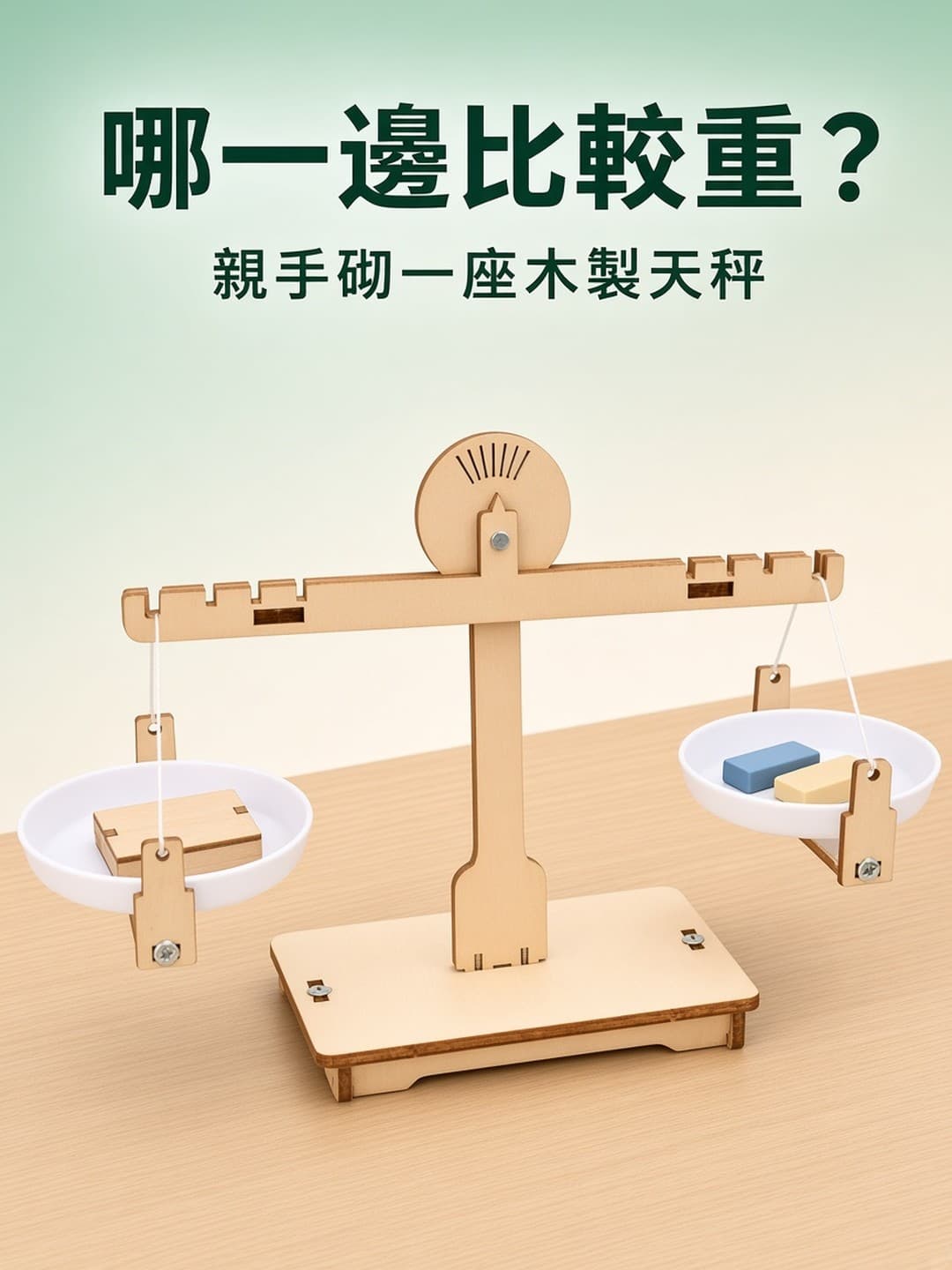 木製天秤 比較輕重