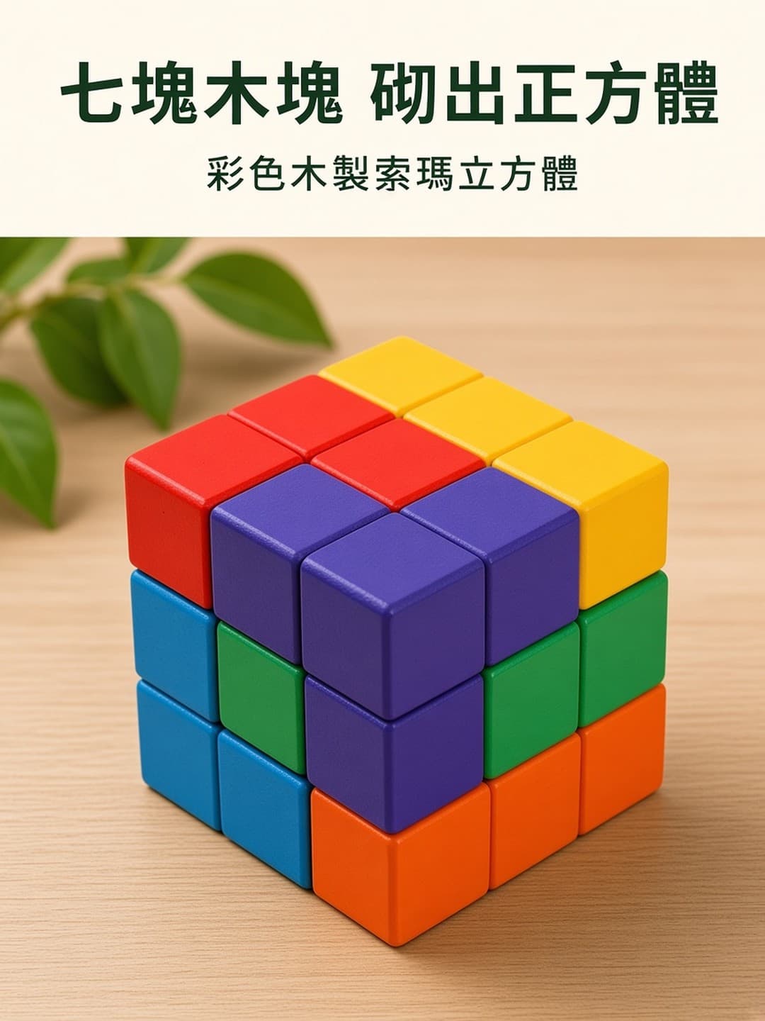 木製彩色索瑪立方體