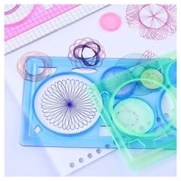 萬花尺繪圖模板 連齒輪圓片及花紋作品