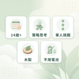 孔明棋特點：14歲+、策略思考、單人挑戰、木製、不用電池