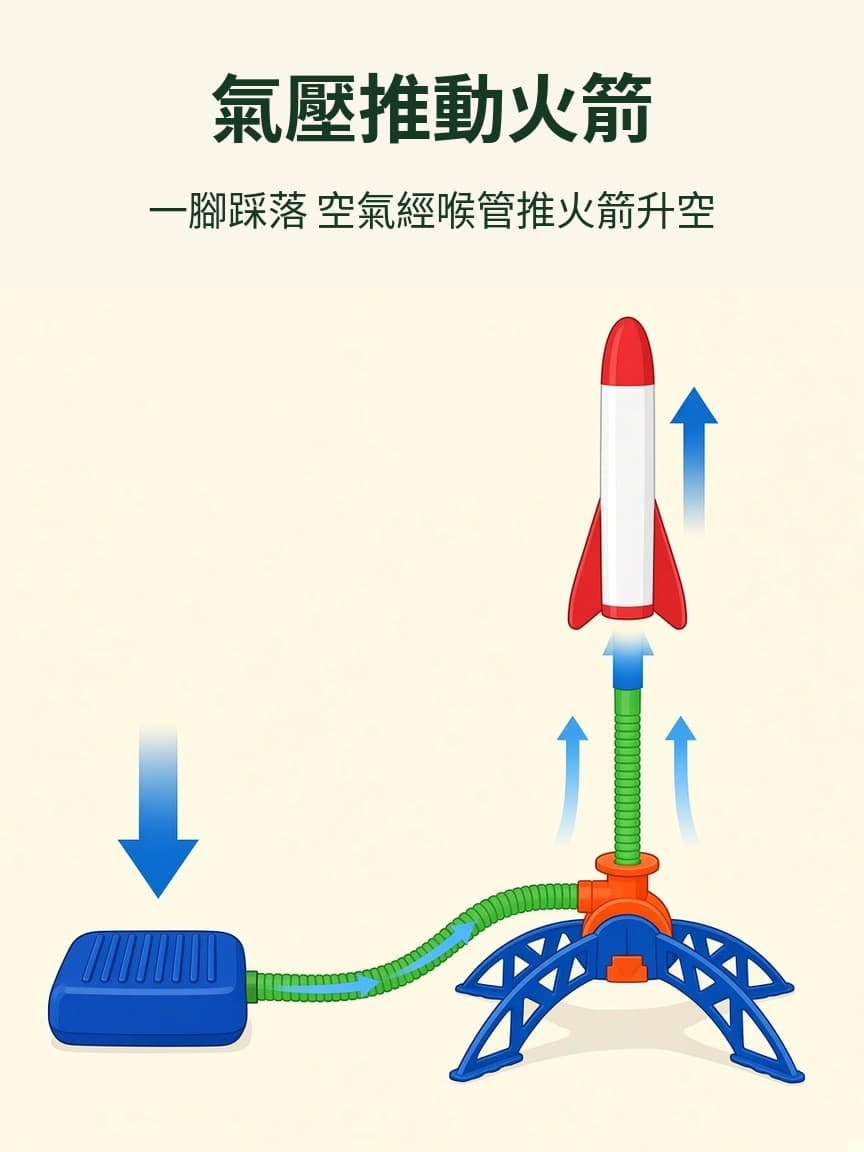 氣壓推動火箭 原理