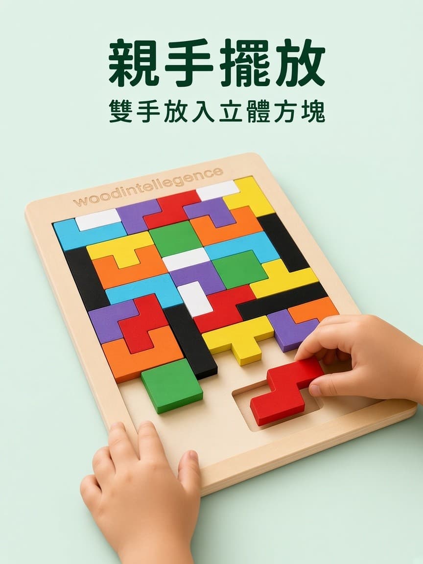 雙手擺立體方塊