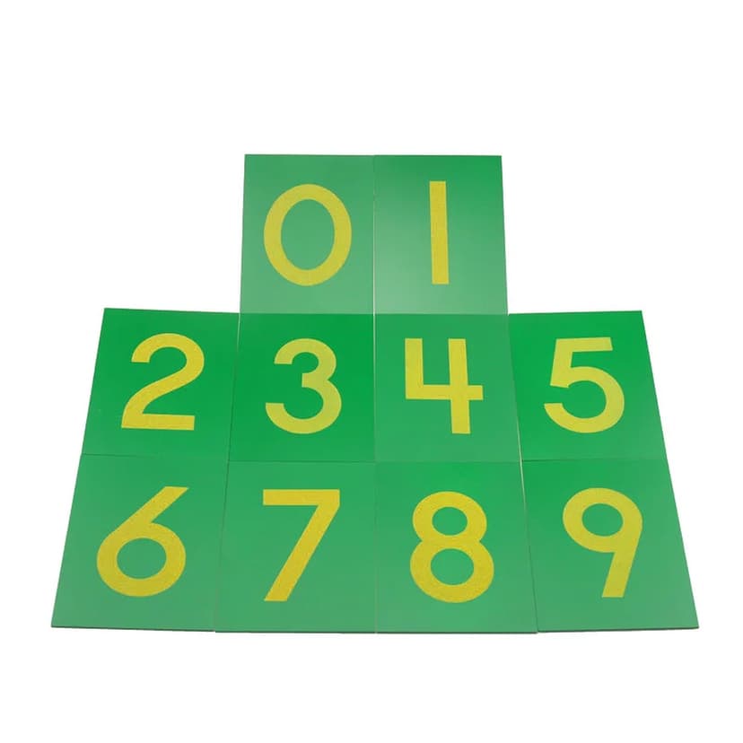 磨砂數字板0-9 整齊排列