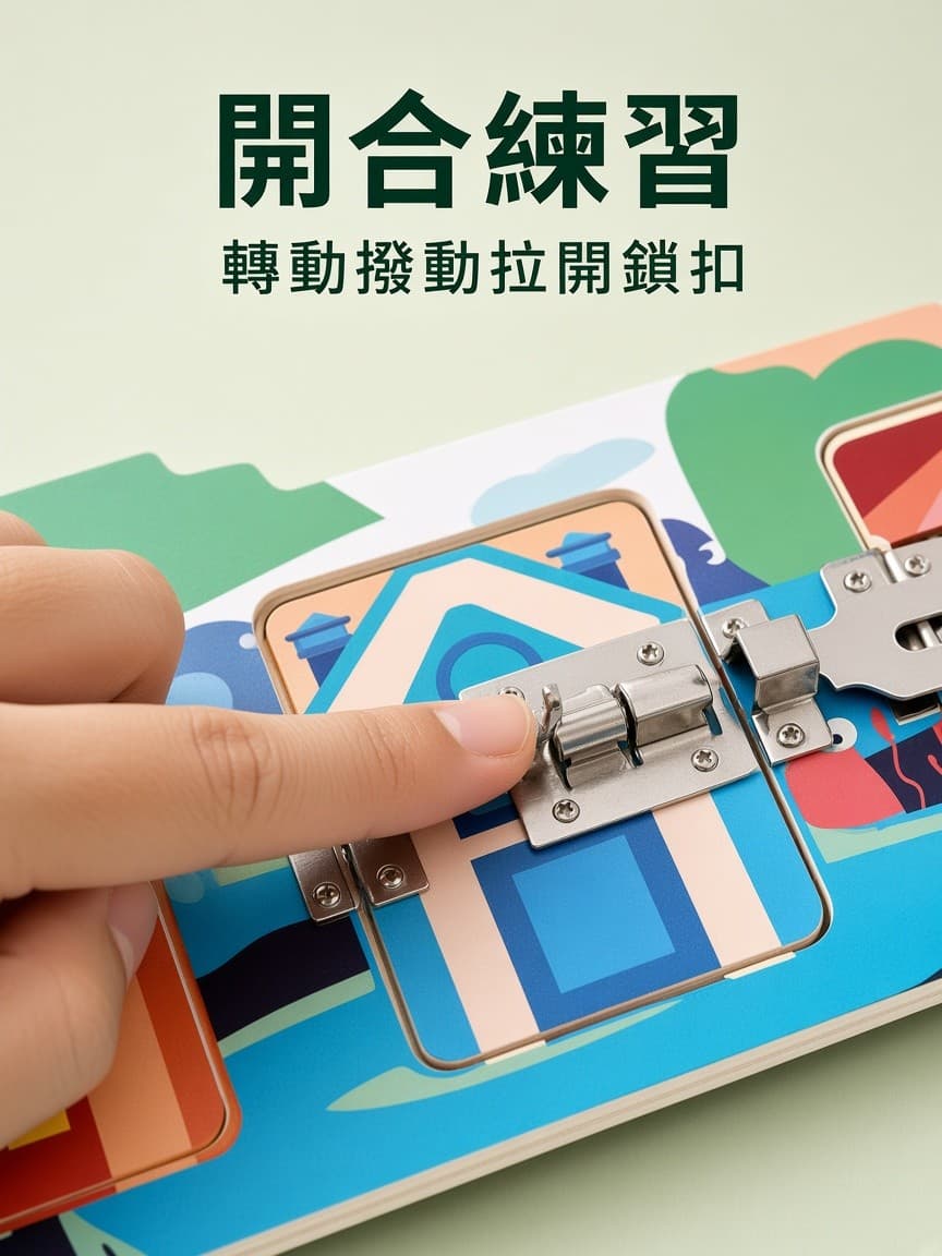 鎖扣開合 示意