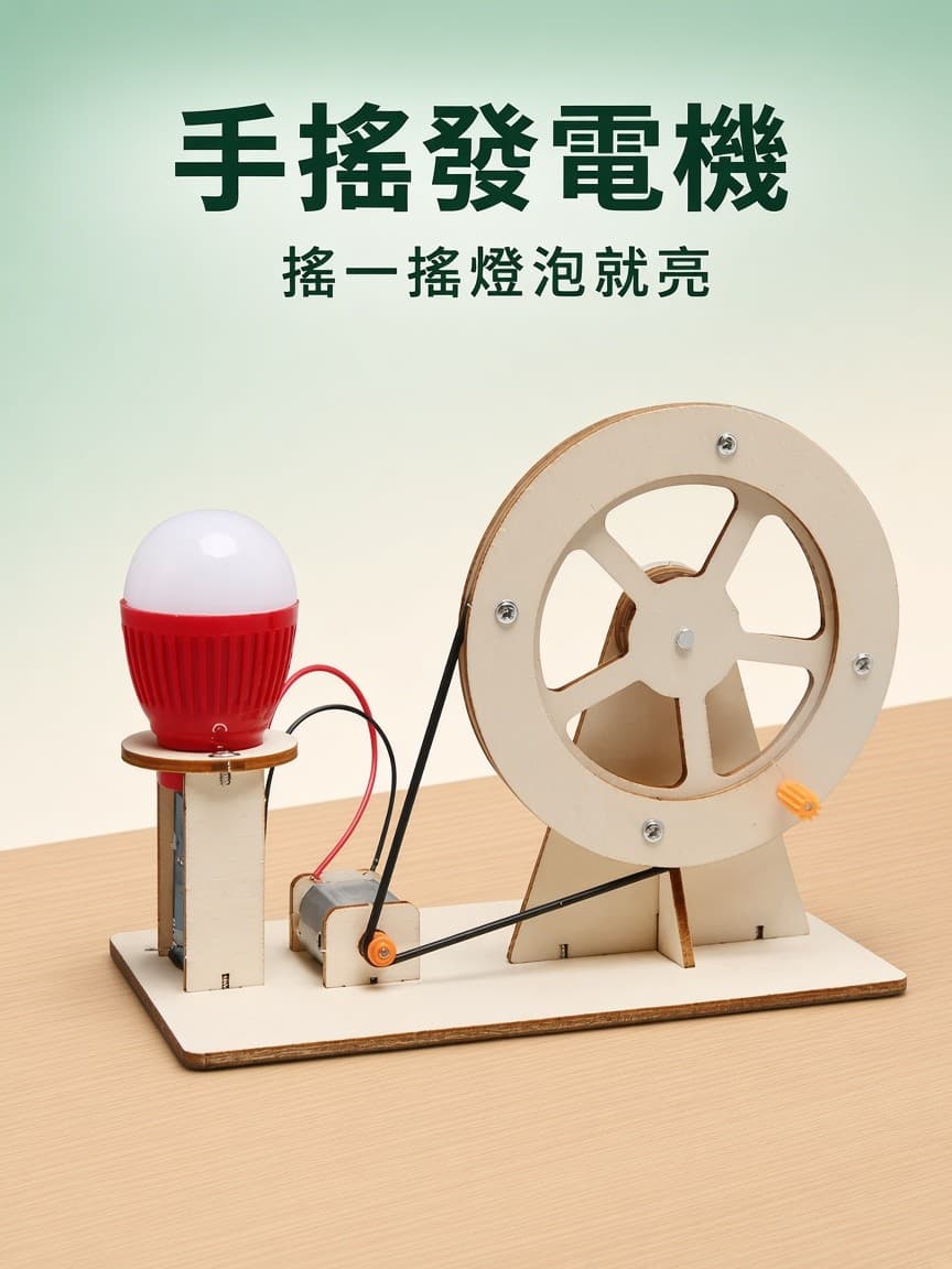 手搖發電機 燈泡套件