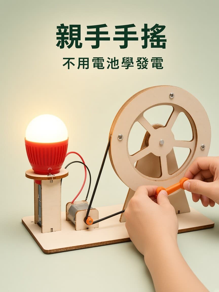 雙手搖動發電