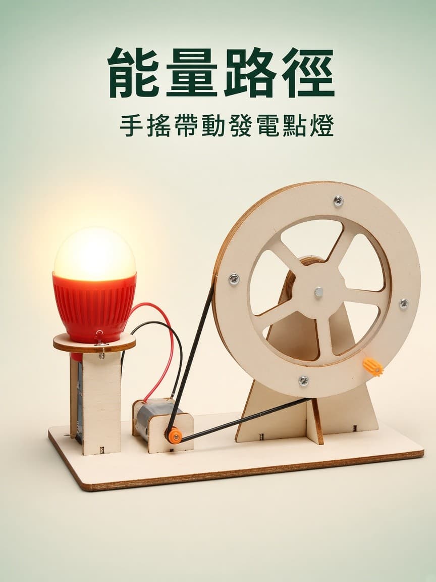 手搖發電 能量路徑