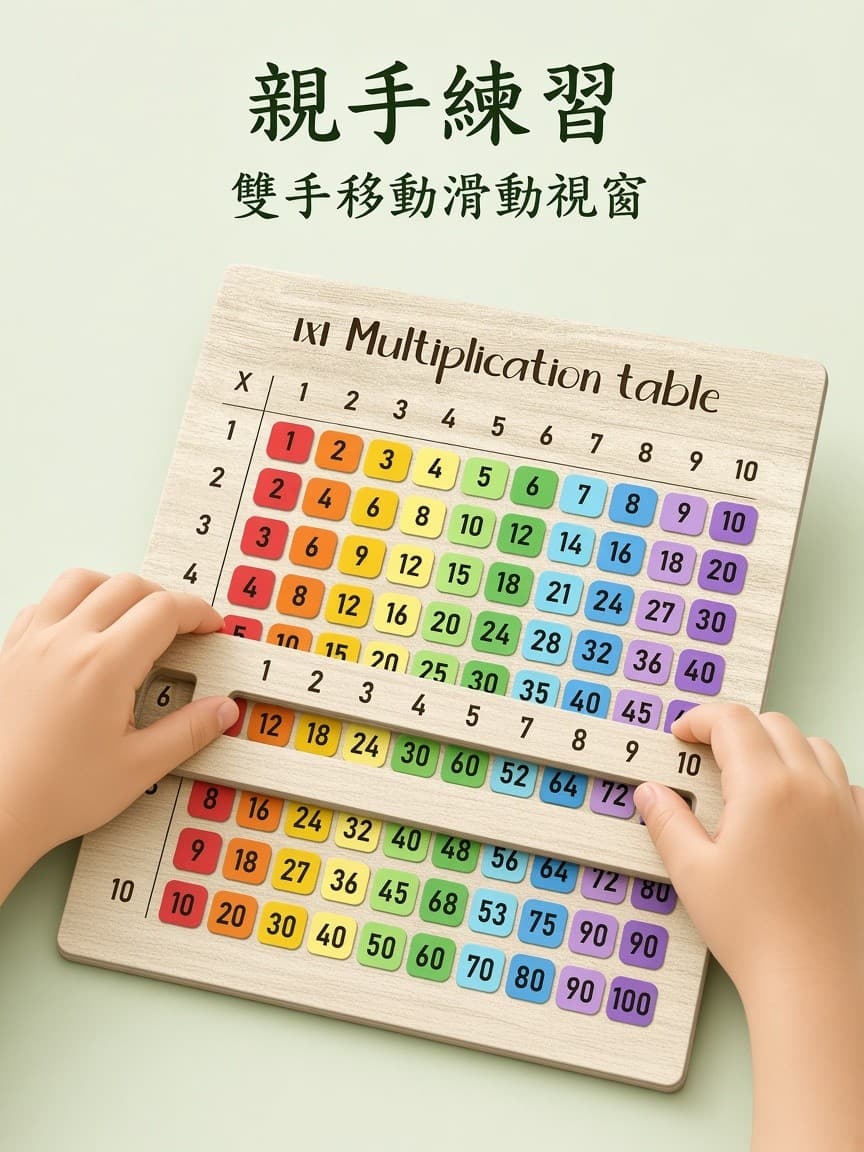 雙手移動乘法板視窗
