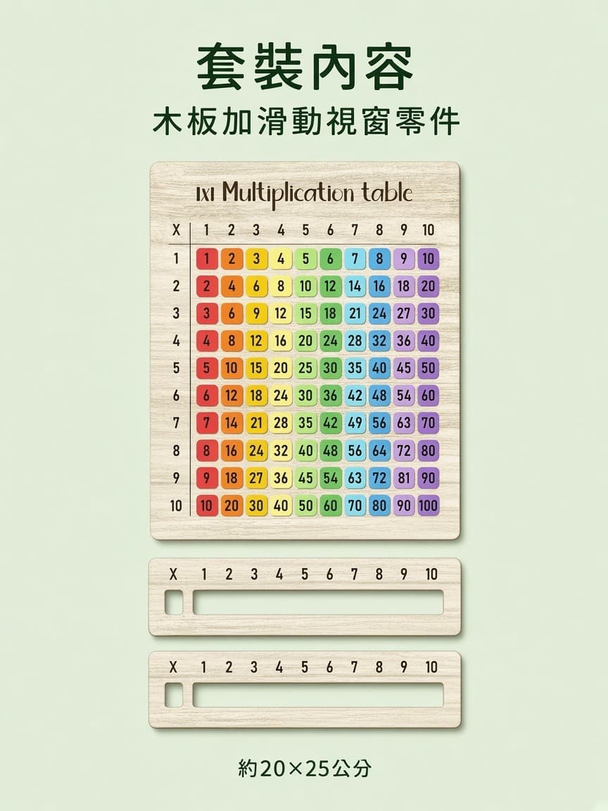 乘法板 套裝內容